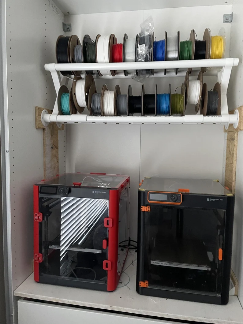 STL FILE - PVC Pipe 3D filament Storage and sorting rack