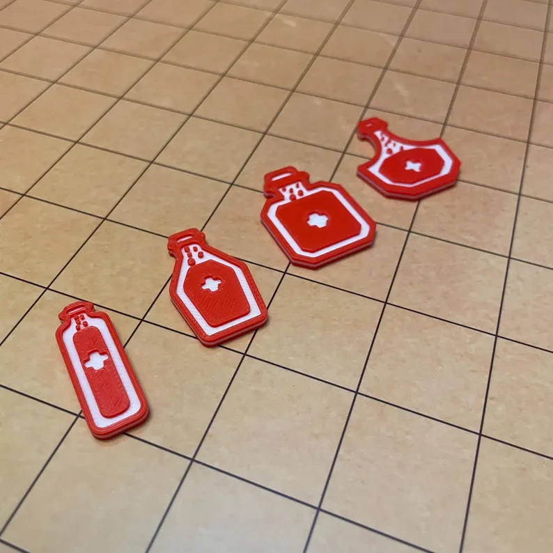DnD Health Potion Tokens
