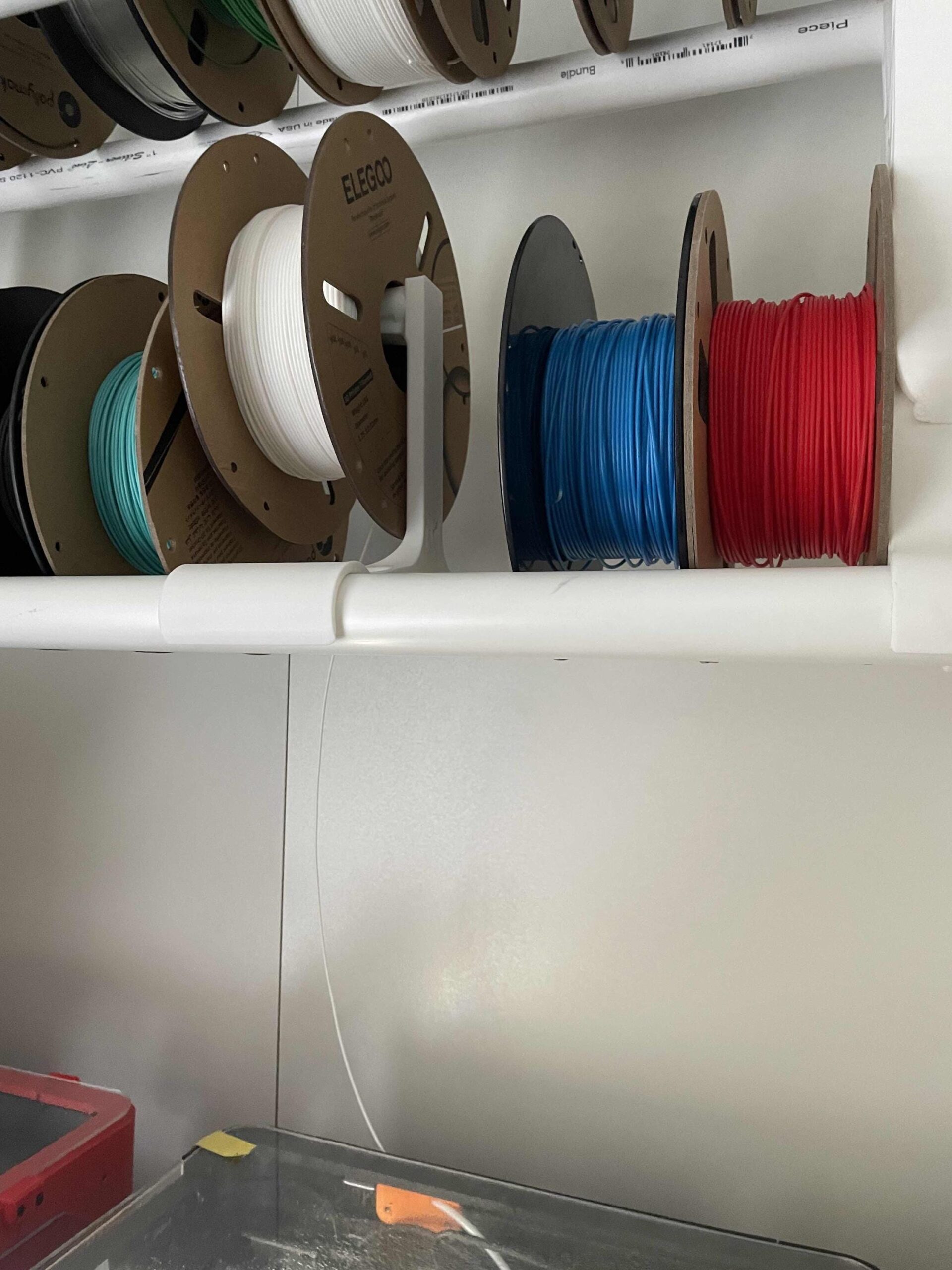 PVC Pipe 3D filament Storage and sorting rack